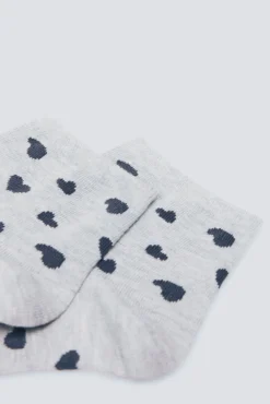 Springfield Meias-Meias curtas de coração cinzento
