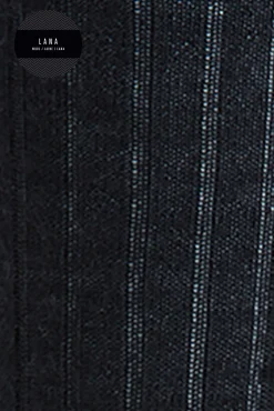 Punto Blanco Meias-Meias de lã alta azul