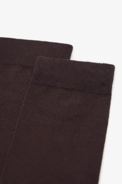 Cortefiel Meias-Meias lisas Castanho