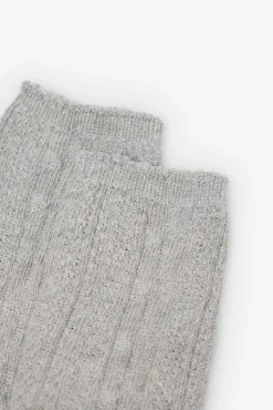 Cortefiel Meias-Meias longas estruturadas Cinzento