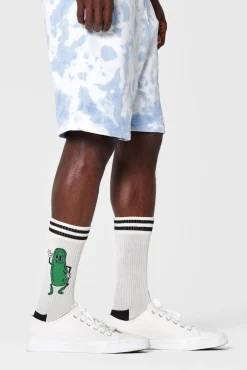 Happy Socks Meias|Meias-Meias Unissex Picles bege