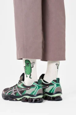 Happy Socks Meias|Meias-Meias Unissex Picles bege