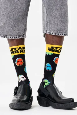Happy Socks Meias|Meias-Meias Unissex Star Wars™ Stormtrooper preto