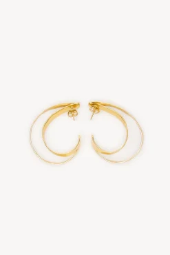 Hoss Intropia Joalharia E Bijuteria-Melani. Aros banhados a ouro Dourado