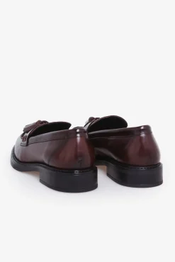 Bryan Stepwise Mocassins|Calçado De Couro-Mia Mocassim Castanho