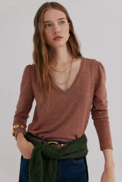 Hoss Intropia T-Shirts-Micaela. T-shirt Castanho