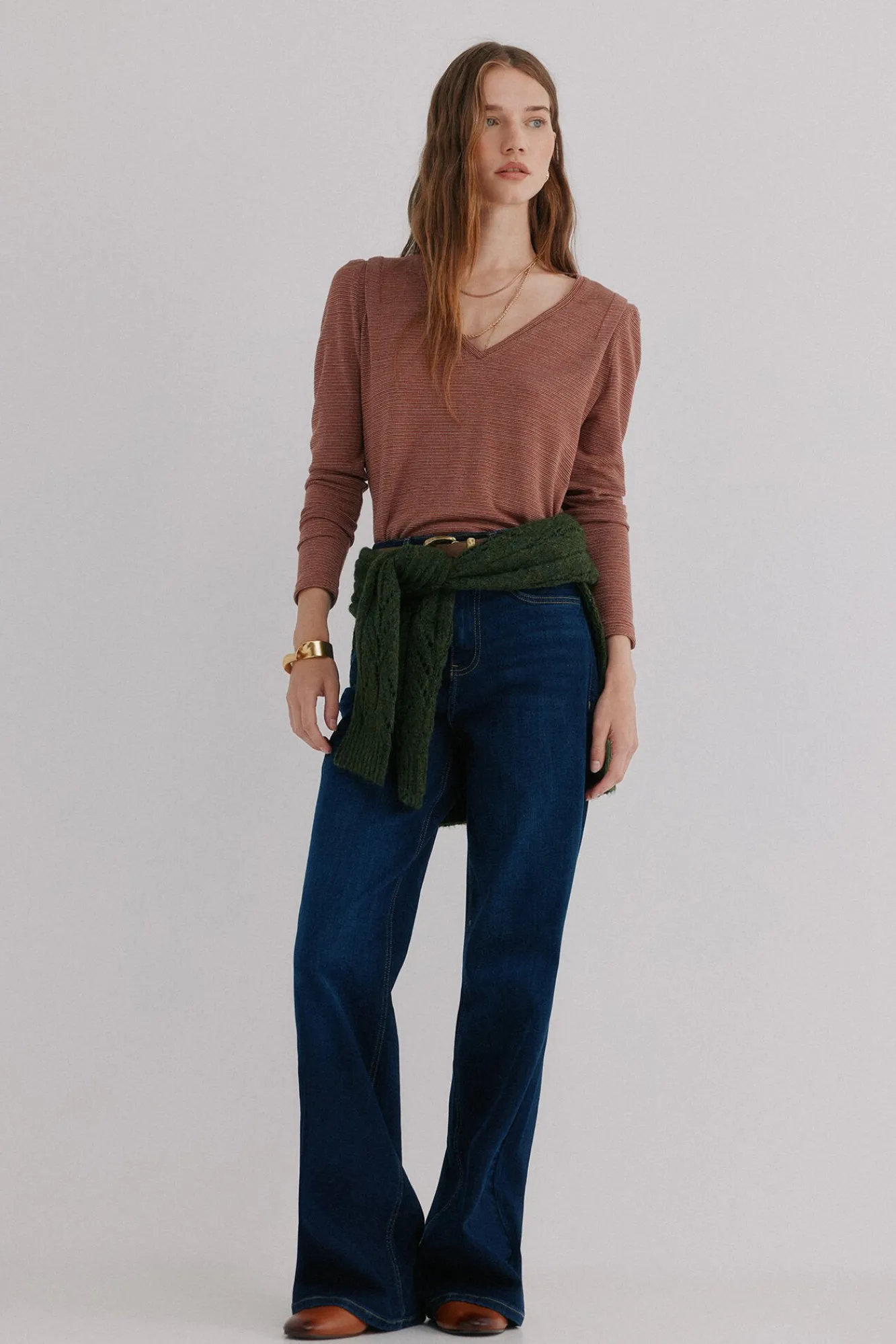 Hoss Intropia T-Shirts-Micaela. T-shirt Castanho