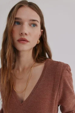 Hoss Intropia T-Shirts-Micaela. T-shirt Castanho