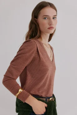 Hoss Intropia T-Shirts-Micaela. T-shirt Castanho