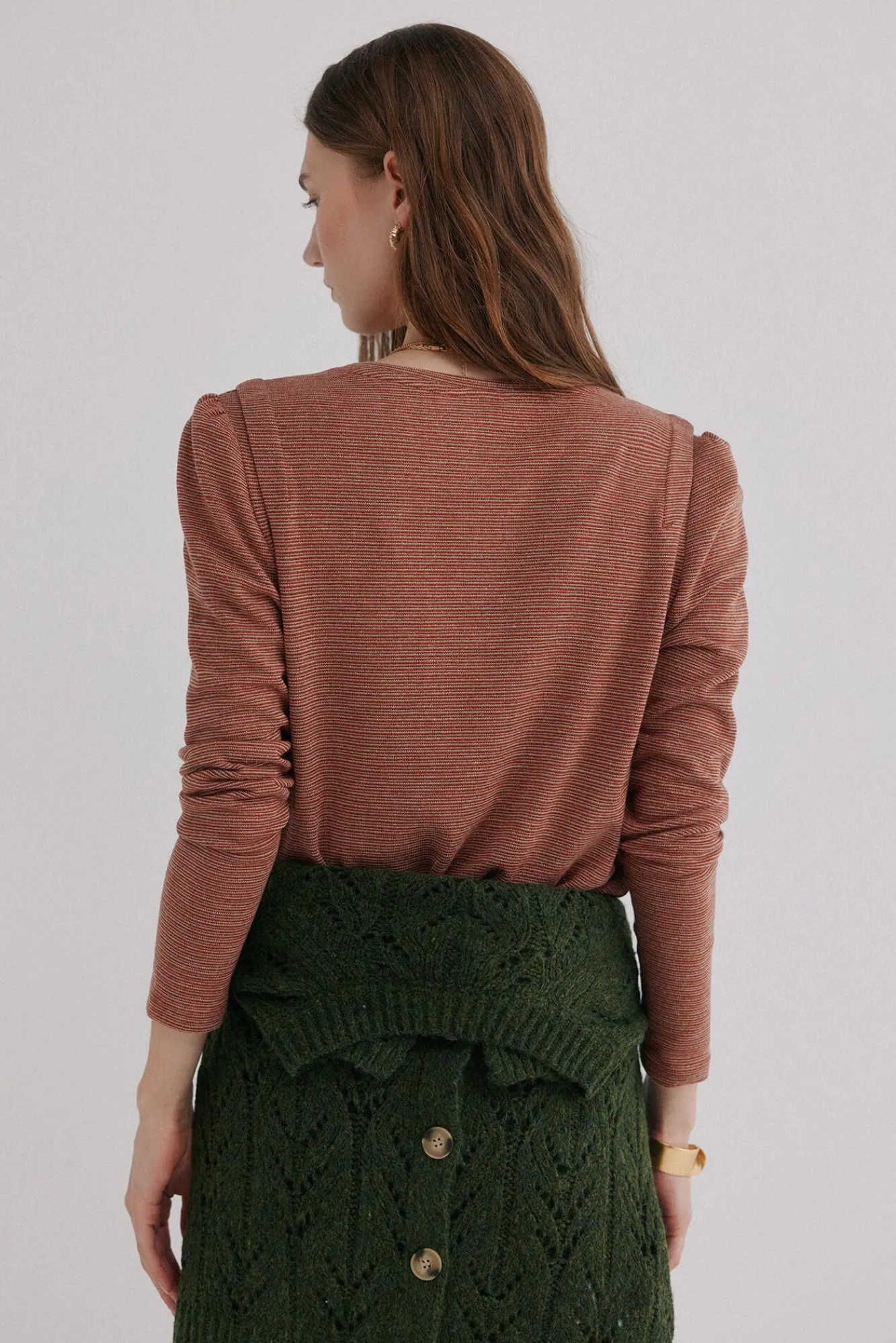 Hoss Intropia T-Shirts-Micaela. T-shirt Castanho