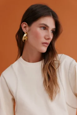 Hoss Intropia Sweatshirts-Mila. Moletom sweatshirt Beige