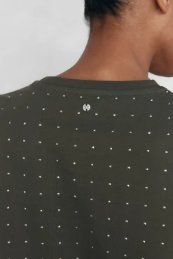 Pedro del Hierro T-Shirts-Mini camiseta cravejada Verde