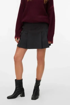 Vero Moda Saias-Mini saia plissada Cinzento