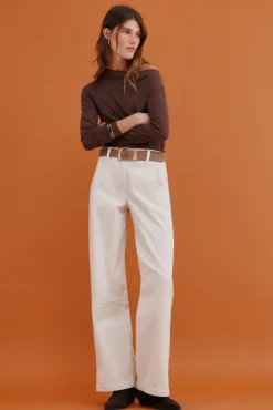 Hoss Intropia T-Shirts-Mirta. T-shirt com decote drapeado Castanho