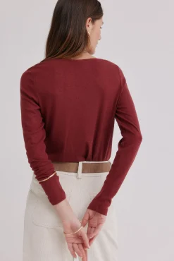 Hoss Intropia T-Shirts-Mirta. T-shirt com decote drapeado Granada