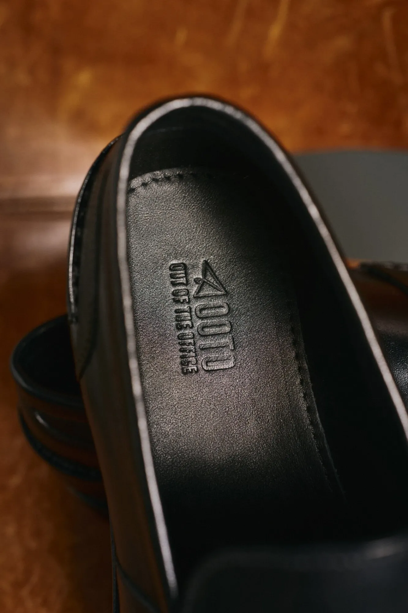 OOTO Sapato Social-Mocassim pele Preto