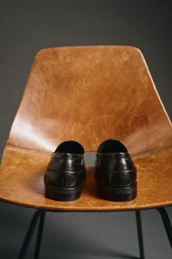 OOTO Sapato Social-Mocassim pele Preto