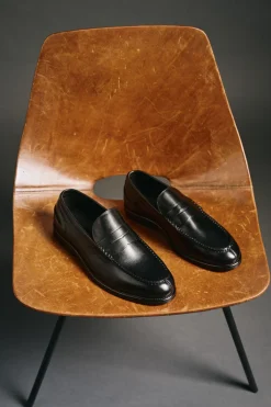 OOTO Sapato Social-Mocassim pele Preto