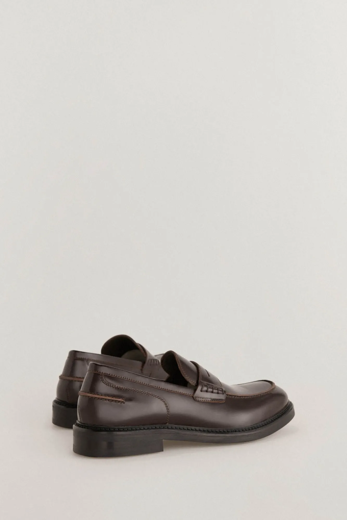 Pedro del Hierro Sapato Social-Mocassim vestir pele Marrom