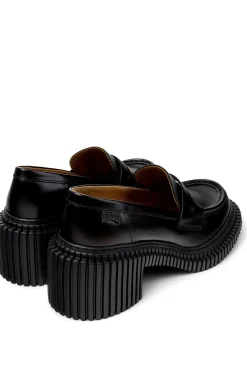 Camper Mocassins|Saltos-Mocassins de couro preto
