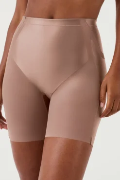 Spanx Roupa Interior-moldador de cetim e tule cru