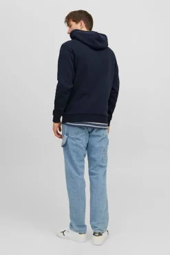 Jack & Jones Sweatshirts-Moletom com capuz e Sweatshirt descontraído azul