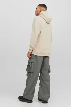 Jack & Jones Sweatshirts-Moletom com capuz e Sweatshirt descontraído cinzento