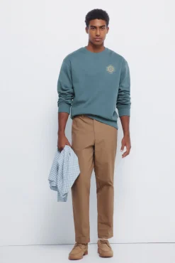 Springfield Sweatshirts-Moletom com gola caixa Legend azul