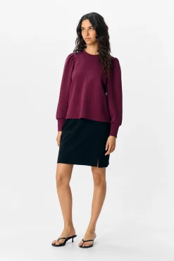 Object Sweatshirts-Moletom com manga sweatshirt Roxo