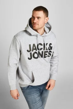 Jack & Jones PLUS Sweatshirts-Moletom Plus Sweatshirt regular fit cinzento