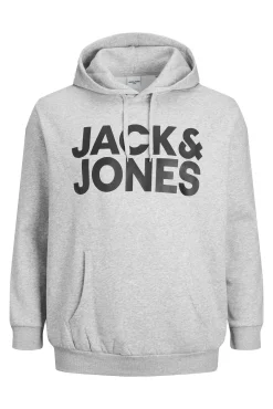 Jack & Jones PLUS Sweatshirts-Moletom Plus Sweatshirt regular fit cinzento