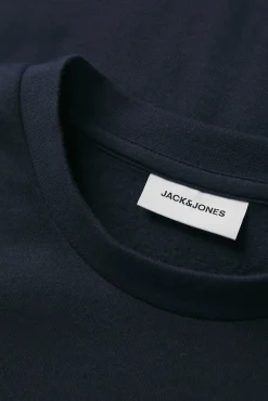 Jack & Jones PLUS Sweatshirts-Moletom Plus sweatshirt regular fit azul