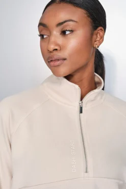 Dash and Stars Sweatshirts-Moletom sweatshirt com gola cru