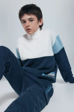 Springfield Kids Sweatshirts|T-Shirts-Moletom Trucker Sweatshirt azul