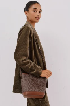 Cortefiel Malas-Monograma de balde Castanho