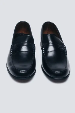 Springfield Sapato Social-Máscara de mocassim de pele preto