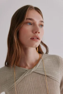 Hoss Intropia T-Shirts-Nabila. Top com detalhe de nó Verde