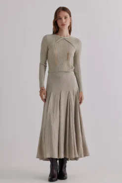 Hoss Intropia T-Shirts-Nabila. Top com detalhe de nó Verde