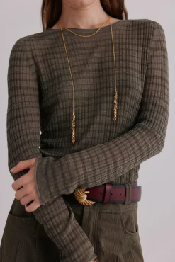 Hoss Intropia T-Shirts-Nadine. Riscas estampado listrada Verde