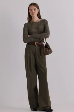 Hoss Intropia T-Shirts-Nadine. Riscas estampado listrada Verde