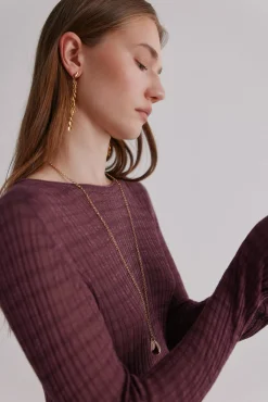 Hoss Intropia T-Shirts-Nadine. Riscas estampado listrada Roxo