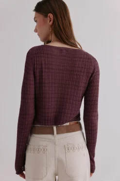 Hoss Intropia T-Shirts-Nadine. Riscas estampado listrada Roxo