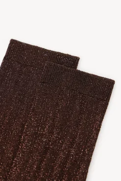 Hoss Intropia Meias-Naima. Meias lúrex Castanho