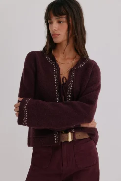 Hoss Intropia Sobretudos-Nala. Casaco bordado Granada