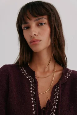 Hoss Intropia Sobretudos-Nala. Casaco bordado Granada