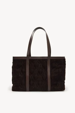 Hoss Intropia Malas-Neila. Bolsa de compras de veludo Castanho