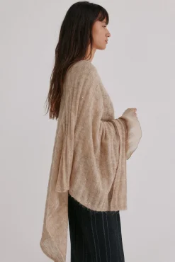 Hoss Intropia Sobretudos-Näelle. Capa de malha Beige