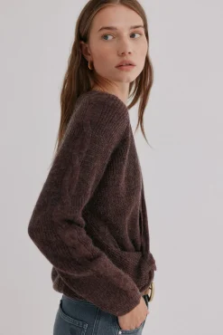 Hoss Intropia Camisolas-Nicoletta. Camisola com nó Castanho