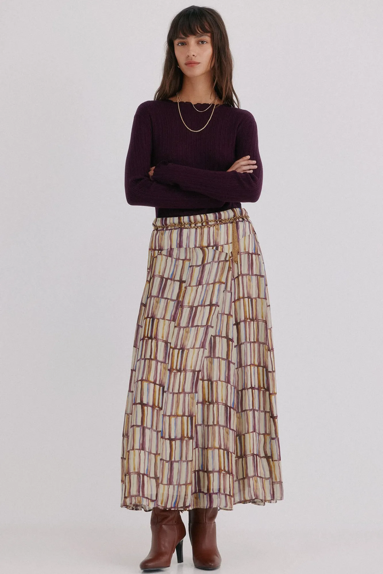 Hoss Intropia T-Shirts-Nidia. Top com detalhe de ondas Granada