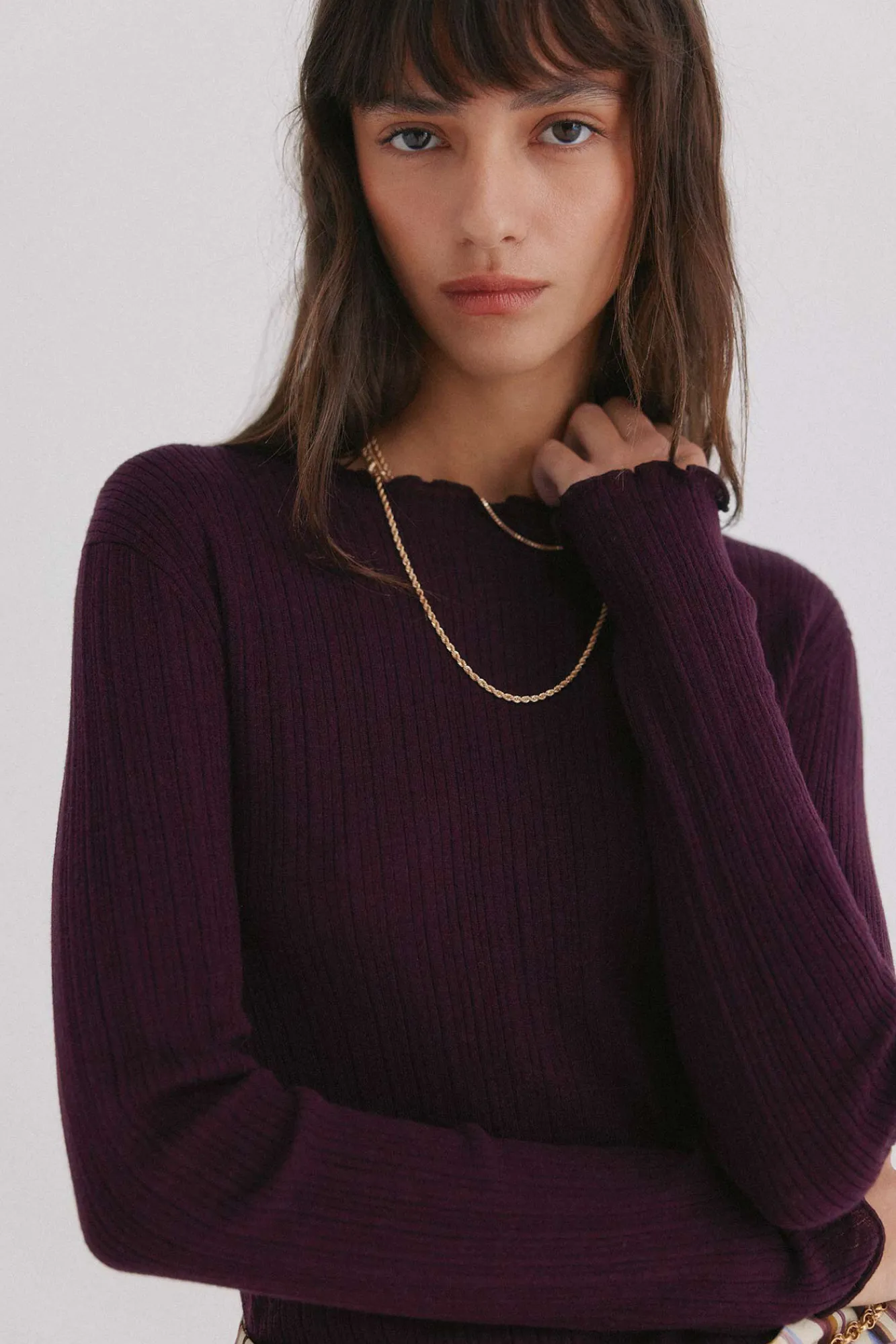 Hoss Intropia T-Shirts-Nidia. Top com detalhe de ondas Granada